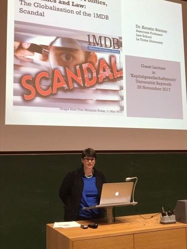 28. Nov 2017 CoCapT-Vortragsveranstaltung zum 1MBD-Skandal mit Prof. Kerstin Steiner